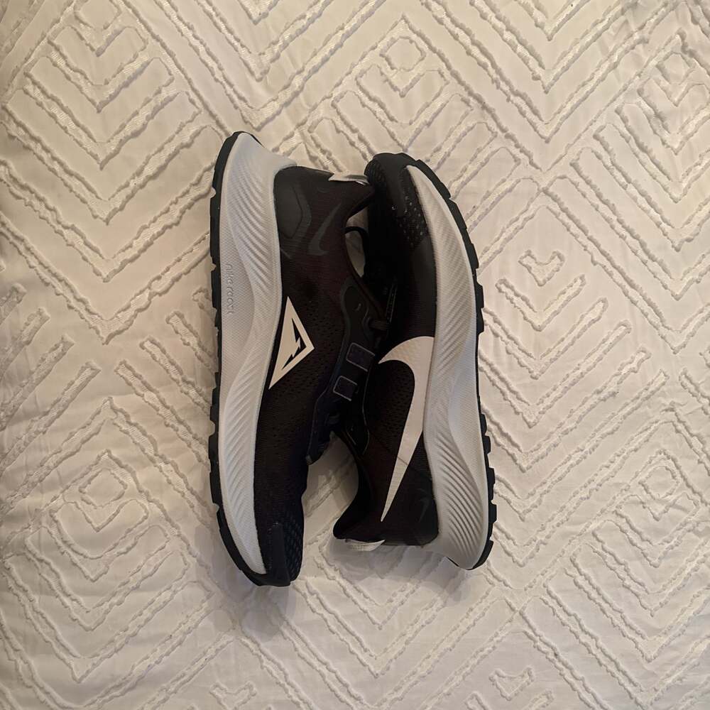 Nike Pegasus Trail 3 Black Dark Grey Platinum Trail Running Shoes